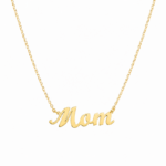cadena mom oro 14k minimalista para mama