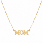 cadena mom oro 14k minimalista para mama